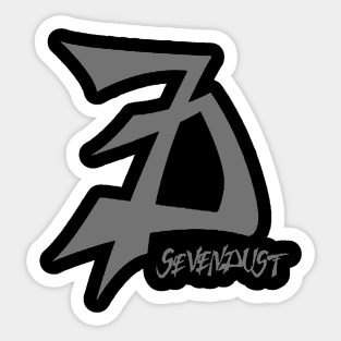 sevendust grey vintage Sticker